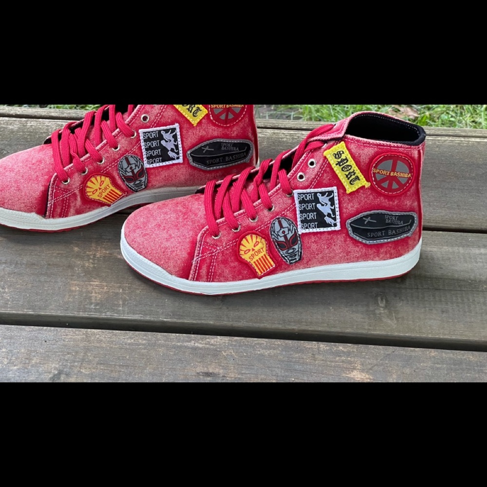 New Sack Sports Fashion Patchwork Hi-Tops - Picture 3 of 7